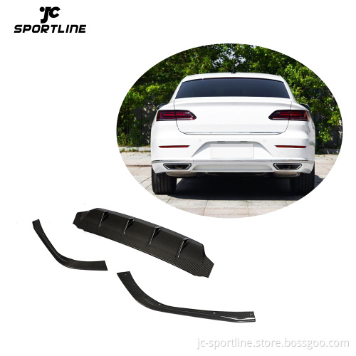 JCSPORTLINE Carbon Fiber CC Rear Diffuser for VW Arteon Hatchback 2019-2020